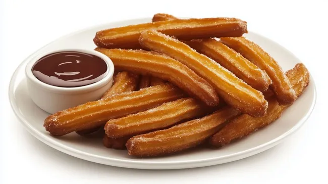 Köstliche Churros mit Schokoladensoße