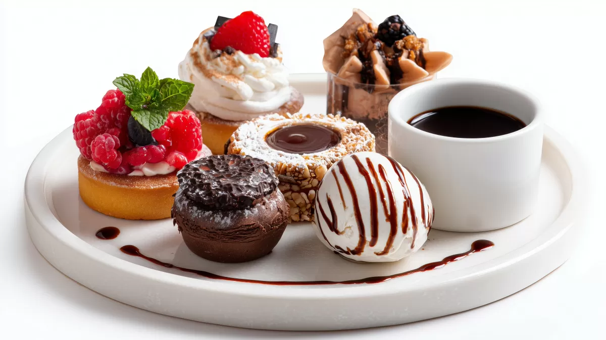 Köstliche Dessert-Komposition - Fotografiertes Gaumenfest