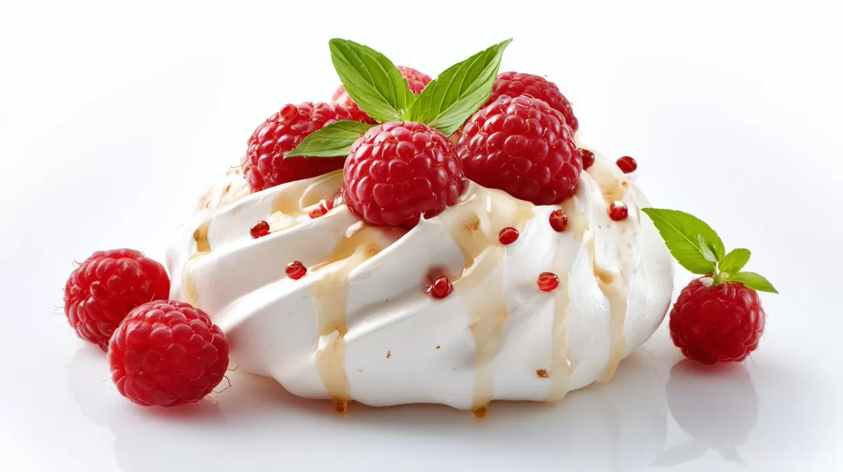 Köstliche Himbeer-Sahne-Torte mit Minze