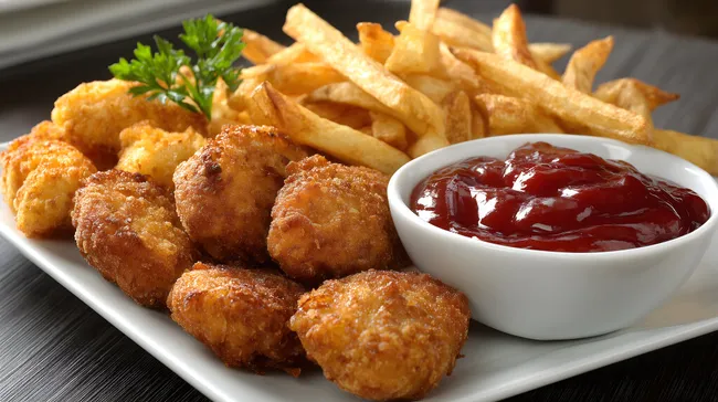 Köstliche Hühnchen-Nuggets mit knuspriger Panade