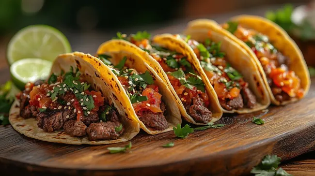 Köstliche koreanische Bulgogi-Tacos mit scharfer Salsa