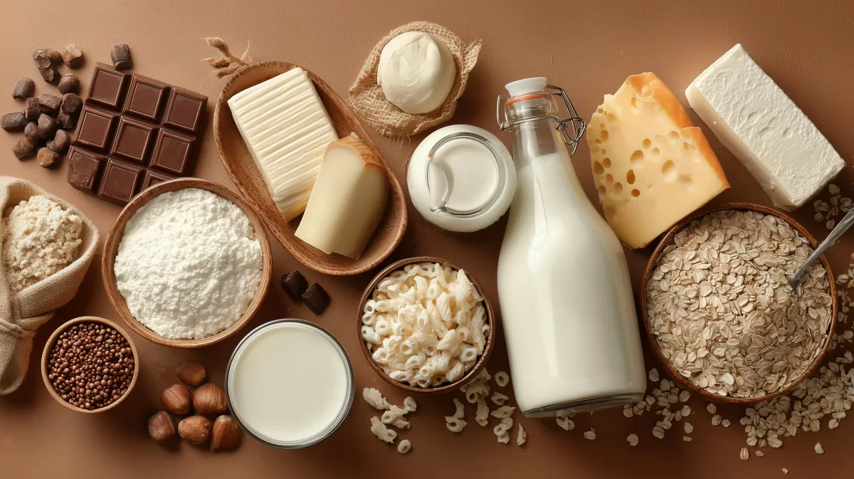 Köstliche Lebensmittel auf rustikalem Hintergrund