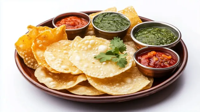 Köstliche mexikanische Nachos mit frischen Saucen