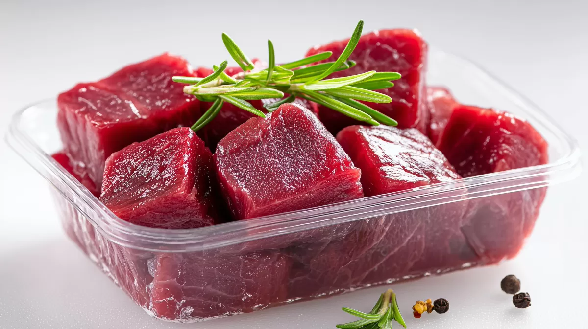 Köstliche rote Beete-Würfel in Schale