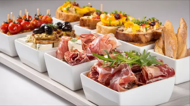 Köstliche Vorspeisen und Häppchen für Feste und Empfänge