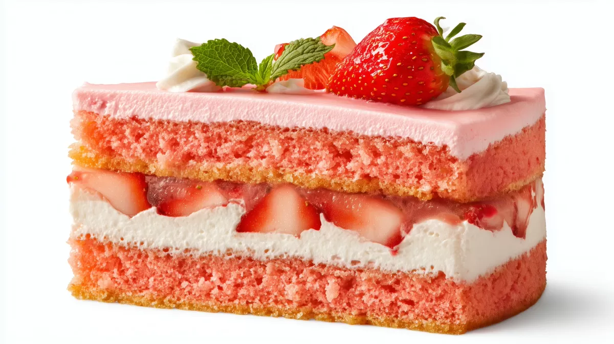 Köstlicher Erdbeer-Sahne-Kuchen mit frischen Früchten