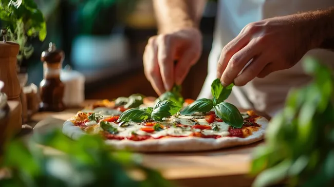 Köstlicher Gemüse-Salat mit frischen Kräutern