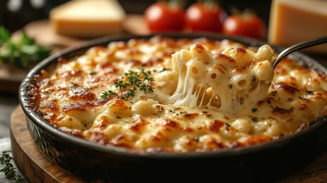 Köstlicher Käse-Auflauf mit goldbrauner Kruste