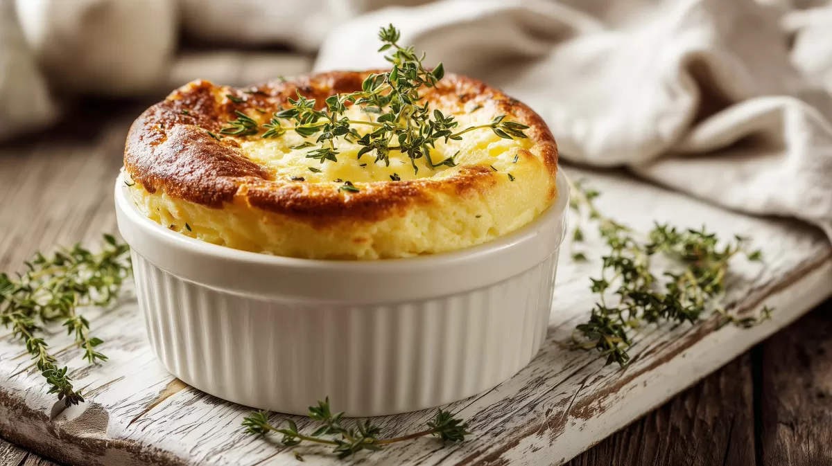 Köstlicher Käsekuchen mit Kräutern