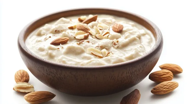 Köstlicher Milchreis mit Mandeln und Gewürzen