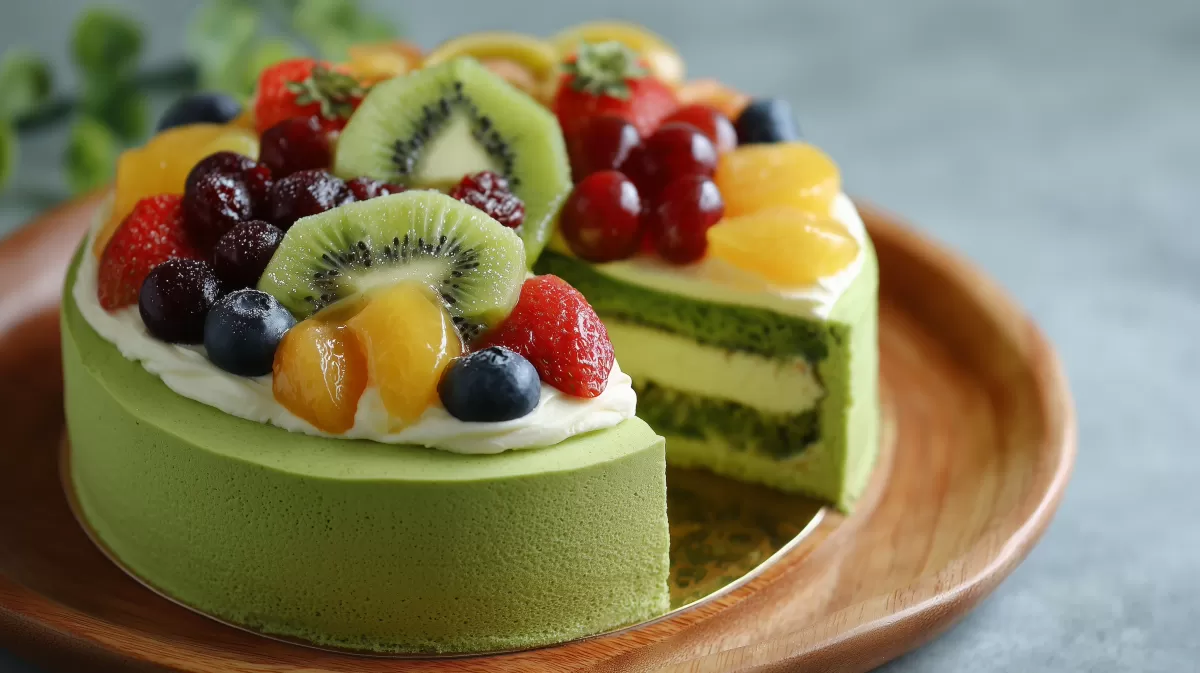 Köstlicher Obstgarten-Kuchen mit saftigen Früchten