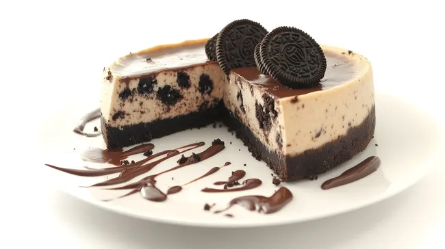 Köstlicher Oreo-Käsekuchen mit Schokoladenüberzug