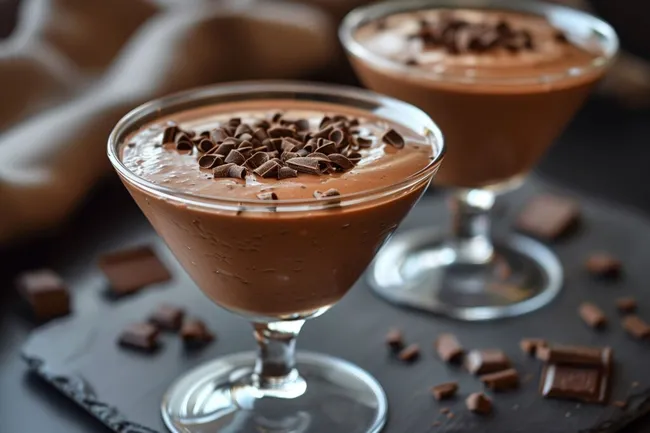 Köstlicher Schokoladentraum in Gläsern