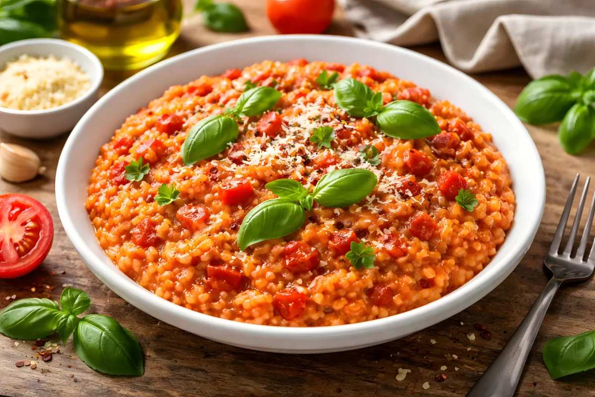 Köstlicher Tomatenreis - sättigendes Gericht mit mediterranen Aromen