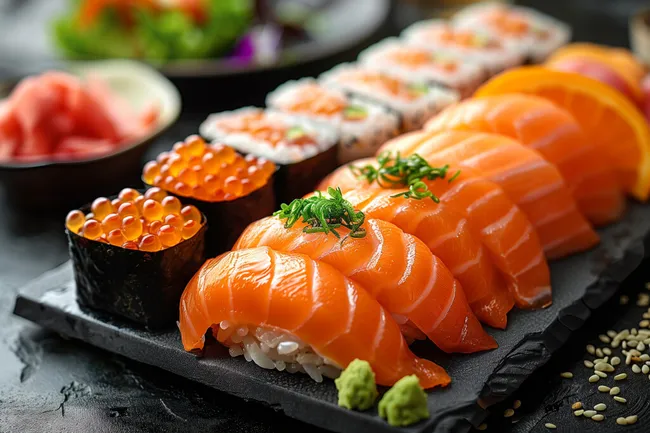 Köstliches japanisches Sushi-Platter