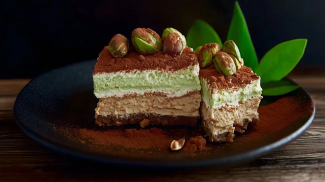Köstliches Tiramisu-Dessert mit Pistazien