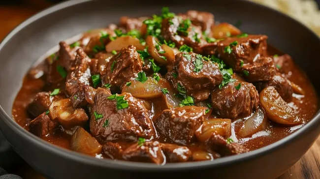 Köstliches Wildschweinragout mit Kartoffeln