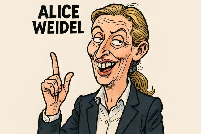 Kontroverse politische Karikatur von Alice Weidel