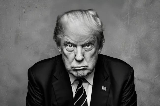 Kontroverse Porträtaufnahme des Ex-US-Präsidenten Donald Trump