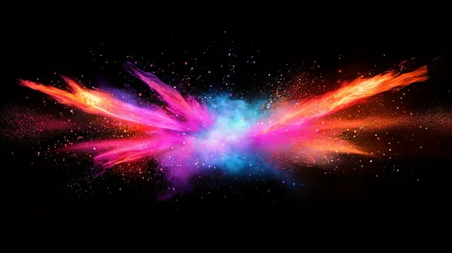 Kosmischer Farbexplosion-Hintergrund für kreative Designs