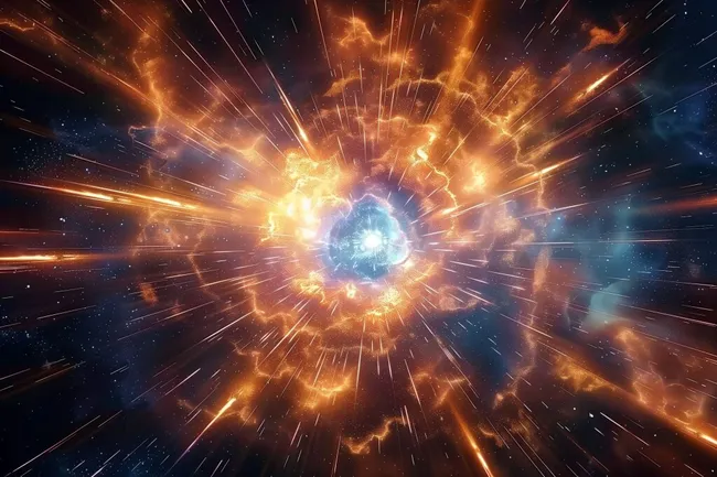 Kosmisches Feuerwerk - Explodierender Stern