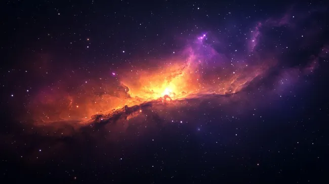 Kosmisches Feuerwerk - Leuchtkraft der Nebelgalaxie