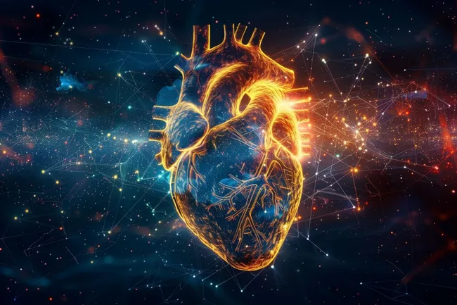 Kosmisches Herz - abstrakte Anatomie