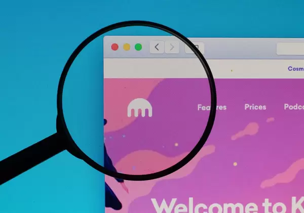 Kraken logo under magnifying glass