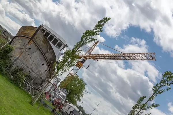 Kran im alten Hafengebiet
