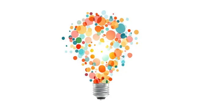 Kreative Idee - Bunte Leuchtglühbirne