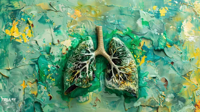 Kreative Lunge - ökologisches Symbol aus Natur