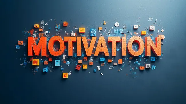 Kreative Motivation - Bunte Icons und Symbole