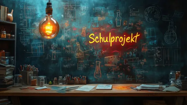 Kreative Schulkultur: Inspirierender Klassenraum mit Tafelkunst