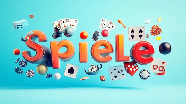 Kreative Spielwiese mit Spielkarten und Würfeln