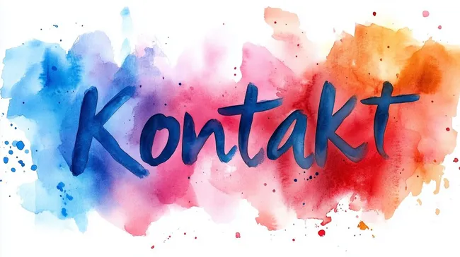 Kreativer Aquarellschriftzug mit bunten Farben