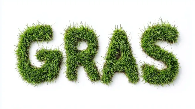 Kreatives Grasfoto für Umwelt-Konzepte