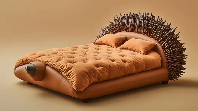 Kreatives Igel-Bett mit gemütlicher Polsterung