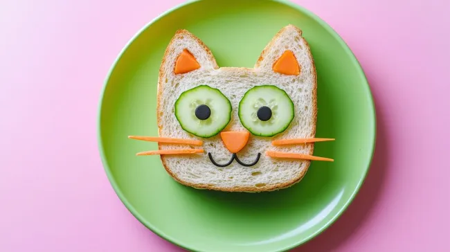 Kreatives Katzenbrot: Niedliches Frühstück für Kinder