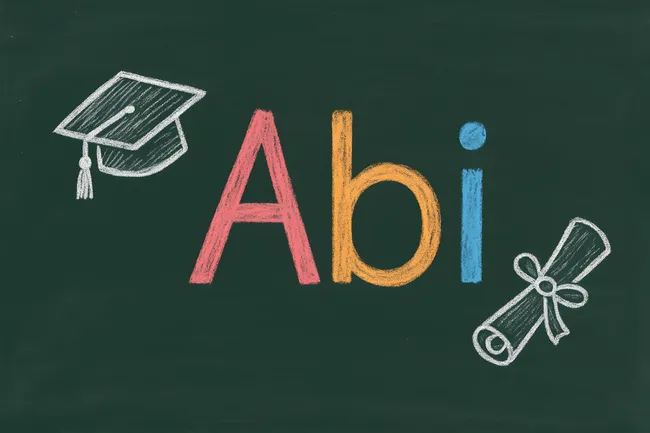 Kreidezeichnung mit Abschlusskonzept und Schuldiplomen