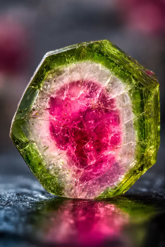 Kristallklar und vibrierend: Grüner Turmalin-Edelstein