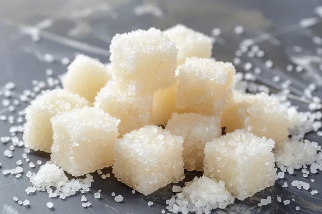 Kristallklarer Würfelzucker