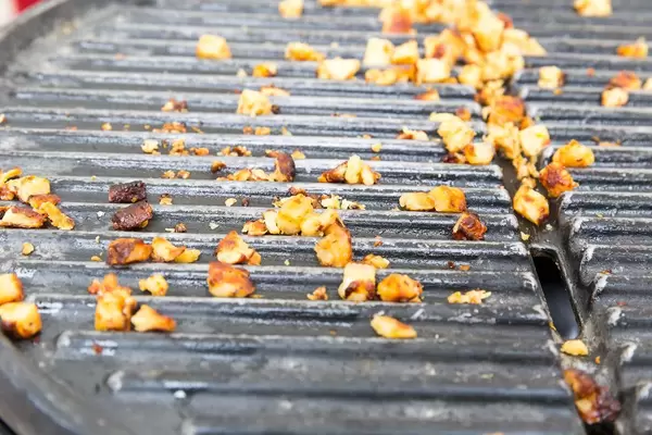 Krümmel auf dem Waffeleisen - City Market, Chicago