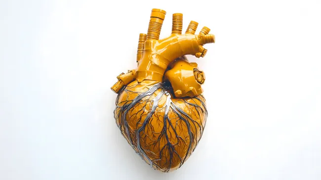 Künstliches Herz aus Elektronik und Technik