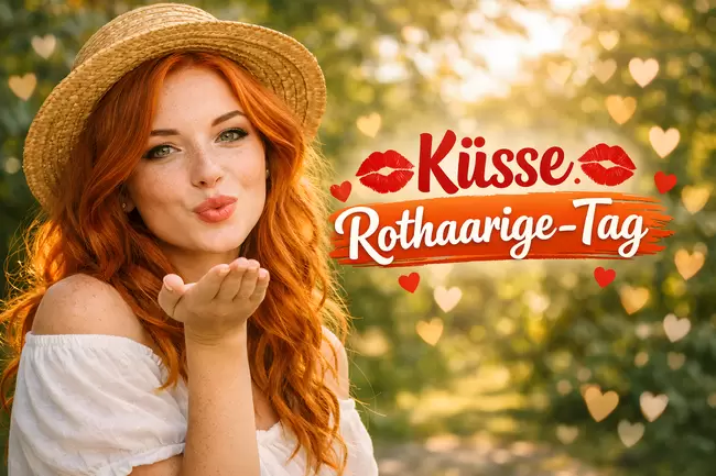 Küsse-eine-Rothaarige-Tag am 12. Januar