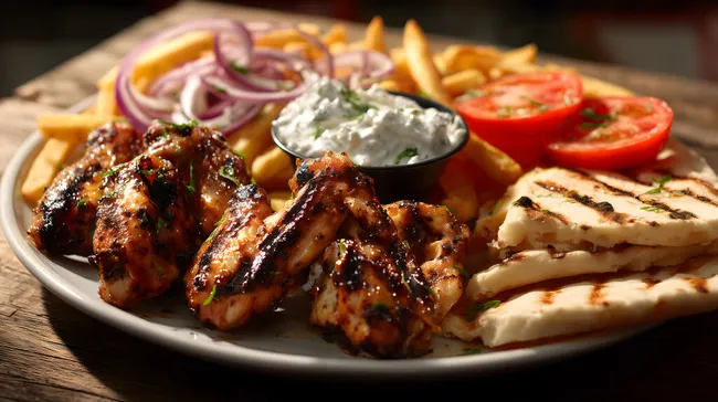 Kulinarischer Genuss: Gegrilltes Hähnchen mit Beilagen