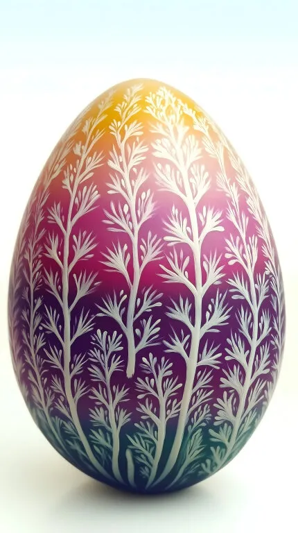 Kunstvolle Osterei-Dekoration mit Farbverlauf