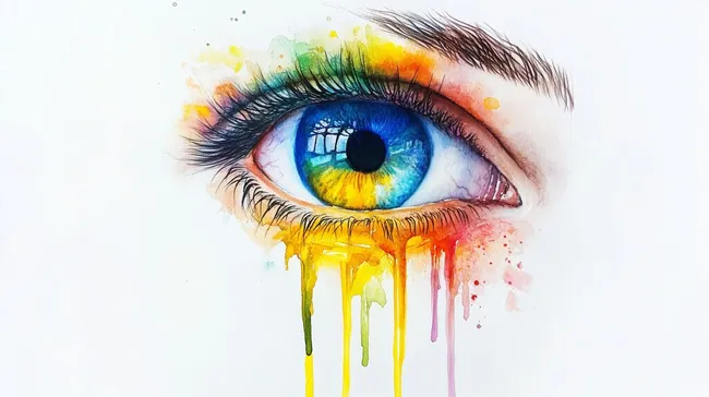 Kunstvoller Regenbogenblick: Fesselnde Farbexplosion