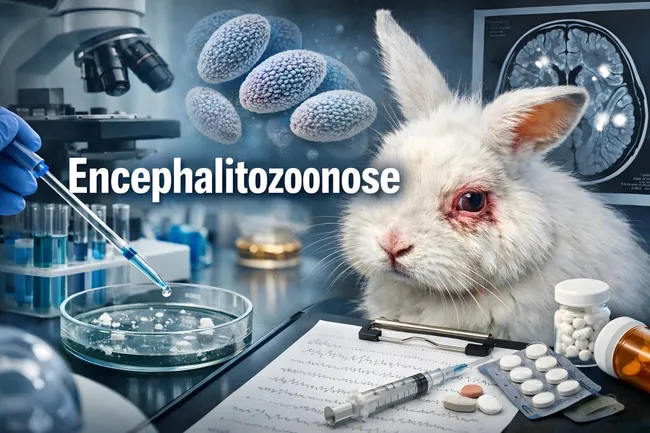 Laboranalyse von Encephalitozoonose bei Kaninchen