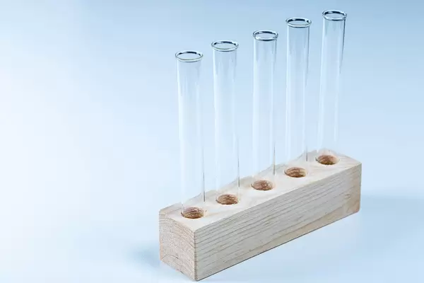 Laboratory concept with glass tubes (Flip 2020)