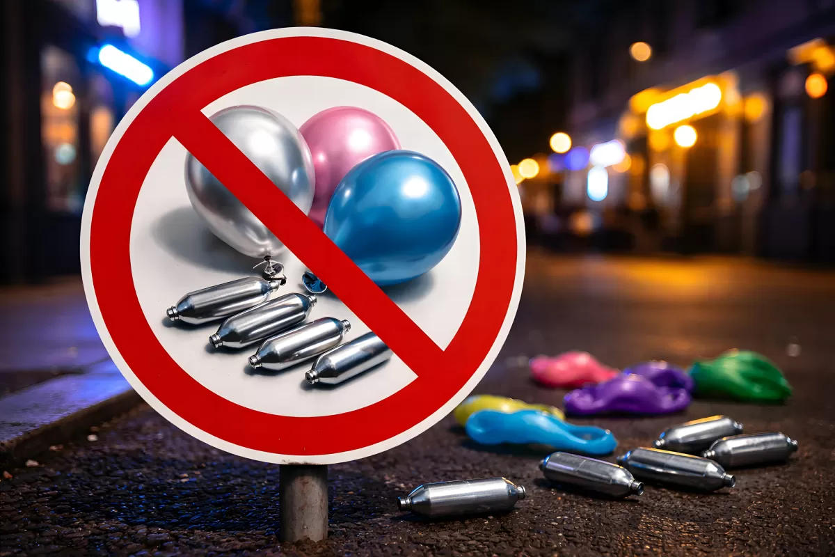 Lachgas: Verbot tritt ab 12. April in Kraft